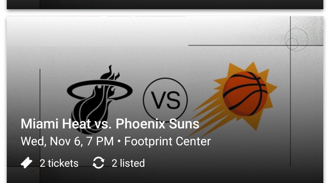 Miami Heat Vs Phoenix Suns