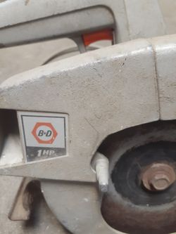 Old Black And Decker Original Circular Saw