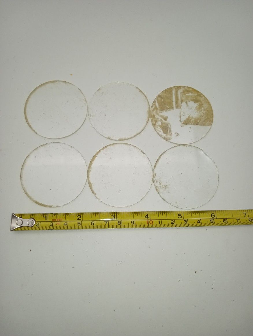 Dial gage glass