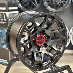17” TRD Pro Style Black Wheels 265/70R17 All Terrain Tires Fits Toyota Tacoma 4Runner FJ Cruiser