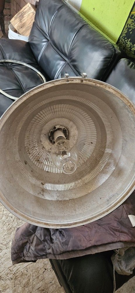 Vintage Holophane Industrial Light w/ Sylvania Metalarc