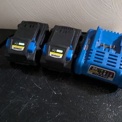 (2) Kobalt MAX 24v/4.0Ah Ultimate Output Batteries & 24v MAX Charger4 Try