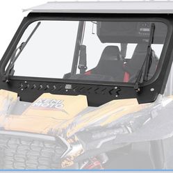 2024+ XP 1000 Glass Windshield with 2 Manual Wipers Scratch Resistant, Compatible with Polaris RZR XP 1000/RZR XP S 1000/4 2024-2026, Vent Front Full 