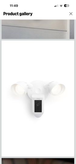 RING flood light wired camera