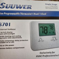 Thermostat Heat Cool Non Programmable