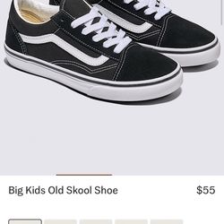 Big Kids Old Skool Vans Suede Size 7