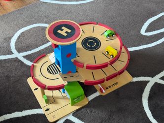 Hape Wooden Parking Garage Toddler Toy