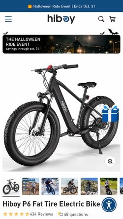 Hiboy P6 Fat Tire Electric Bike $800