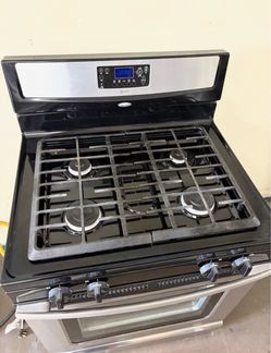 Whirlpool 30” Stainless Steel Gas Range – $450