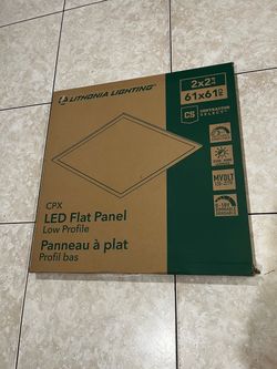 NEW LED FLAT PANEL Lithonian Lighting 2x2… I Have 35 Available…$55