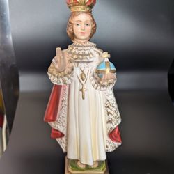 Vintage Child Of Prague Religious Statue