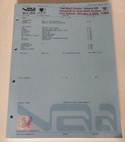 VIRGIL ABLOH ARCHIVE READER VOLUME 001 FIRST EDITION