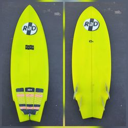 5'5" Rad Quad Winged Swallow Tail Surfboard