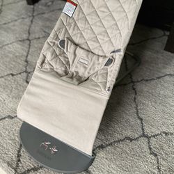 Baby Bjorn Bouncer Bliss Cotton Classic Quilt Sand/Grey