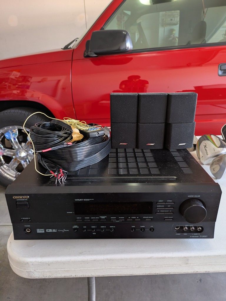 Onkyo Receiver And Bose Speakers
