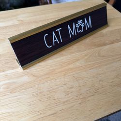 Cat Mom Plaque 