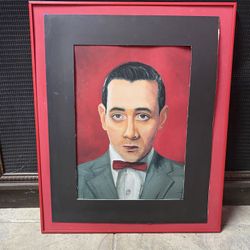 Framed Print of Paul Reuben’s Pee Wee Herman. 