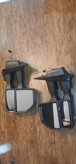 PAIR of 2015-2020 FORD F-150 DUAL-ARM TOWING MIRRORS
