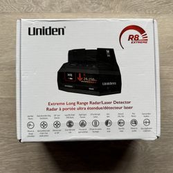 UNIDEN R8 Extreme Long-Range Radar/Laser Detector, Dual-Antennas Front & Rear Detection w/Directional Arrows, Built-in GPS w/Real-Time Alerts, Voice A