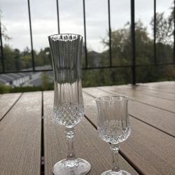 Vintage Cristal D'Arques wine glasses