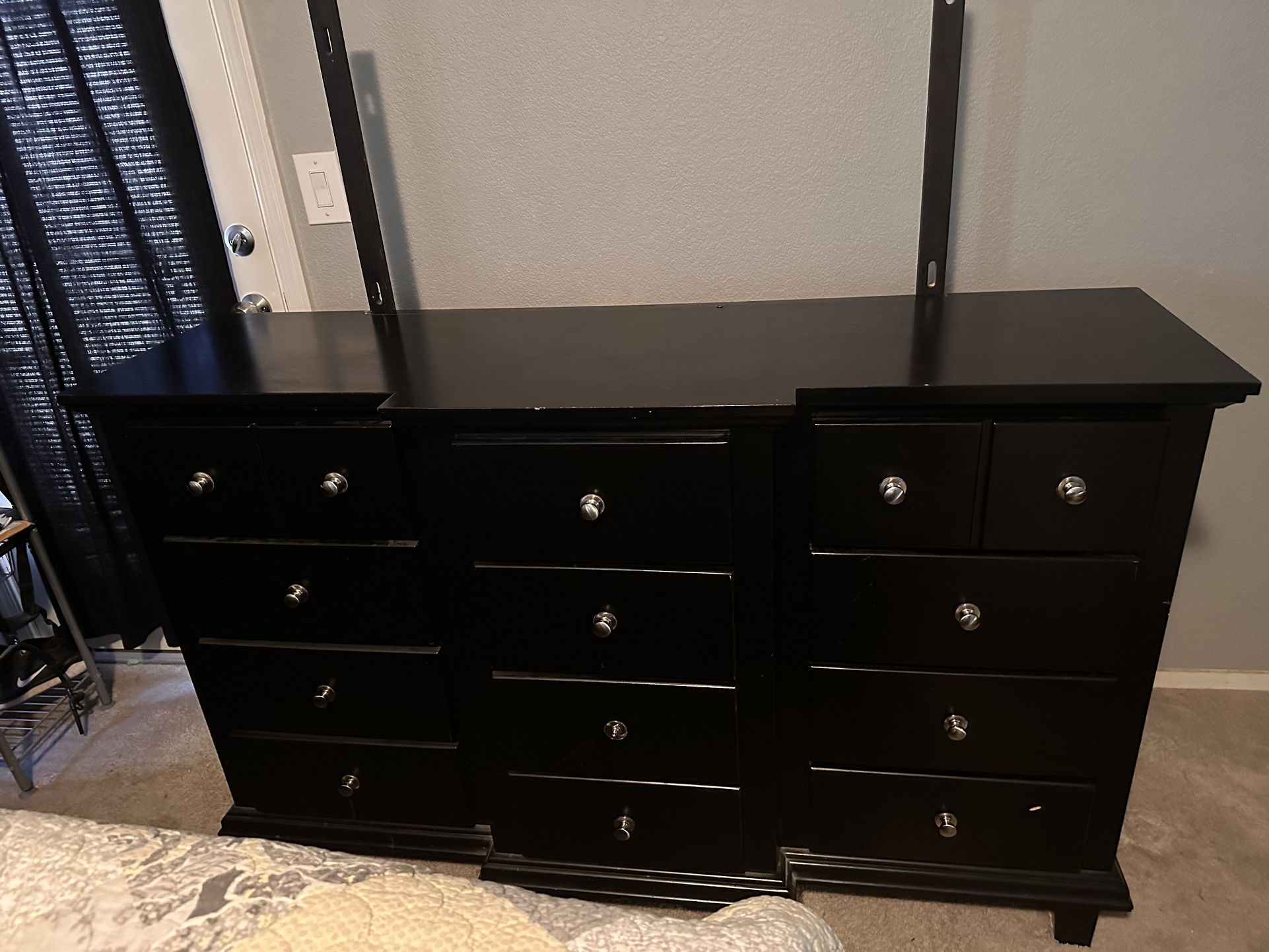 Black Dresser, Vanity Dresser