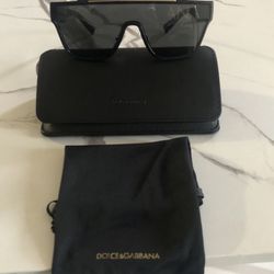 Dolce & Gabanna Black And Gold Sunglas