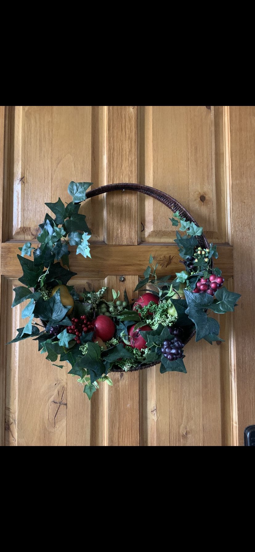 Handmade Thanksgiving fruit basket