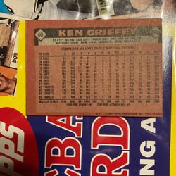 Ken Griffey Miscue Both Sides Error 