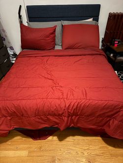 Full size bed and mattress