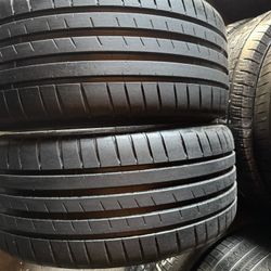 Pair Of 245 35 20 Michelin Pilot Sport 4s Tires 