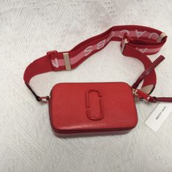 Marc Jacobs Snapshot Crossbody Bag Sandcastle Red Multi