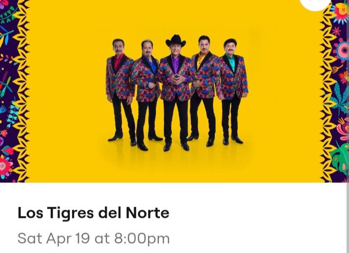 Los Tigres del Norte Ticket 🎫