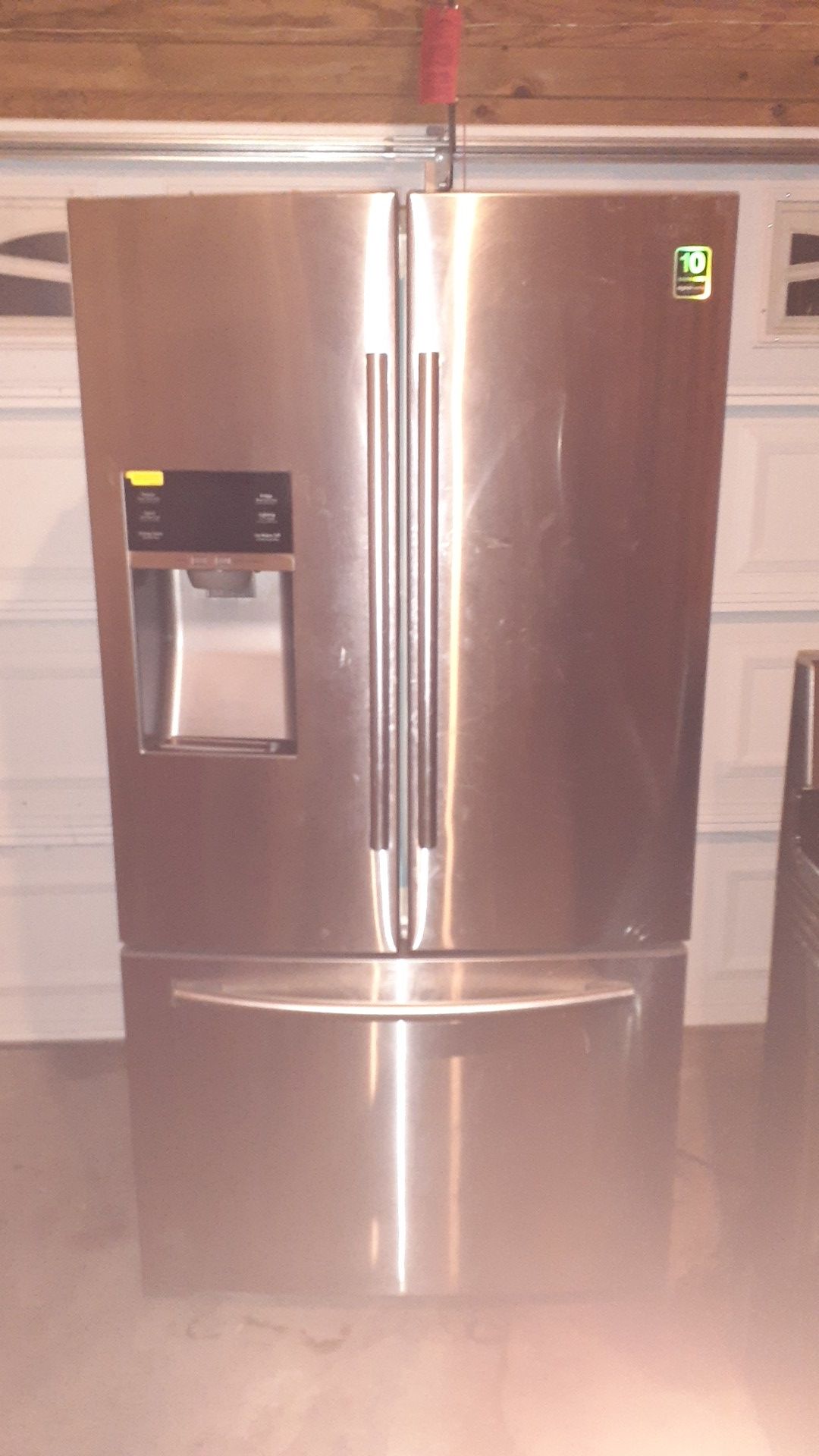 Matching Samsung Whirlpool stove and refrigerator as is.