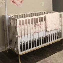 Over Crib With Gold Accents 