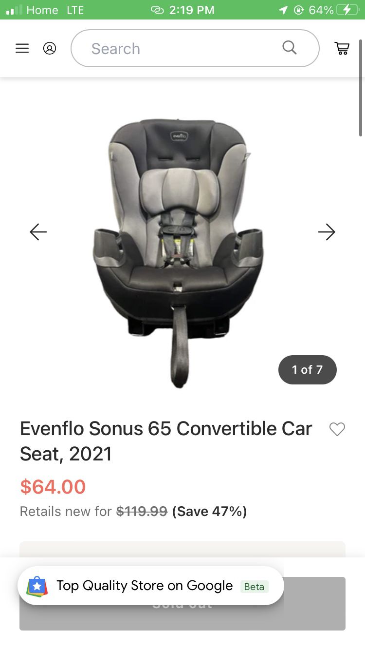 Even flo Car Seat