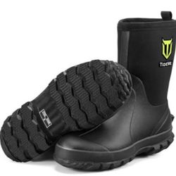 547-TIDEWE Rubber Boots for Men. size 8