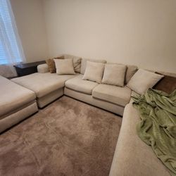 Cloth Beige Couch