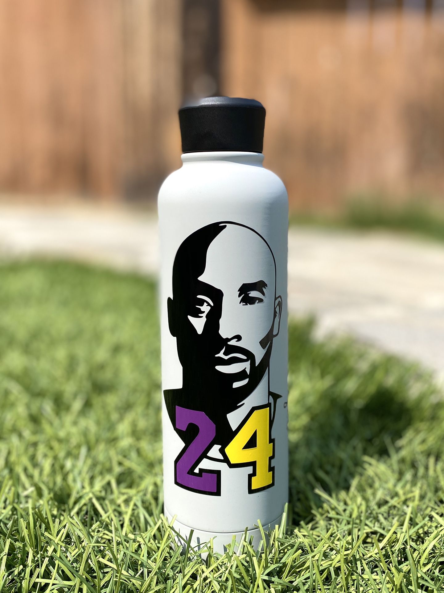 Kobe Bryant 24 custom stainless steel water bottle