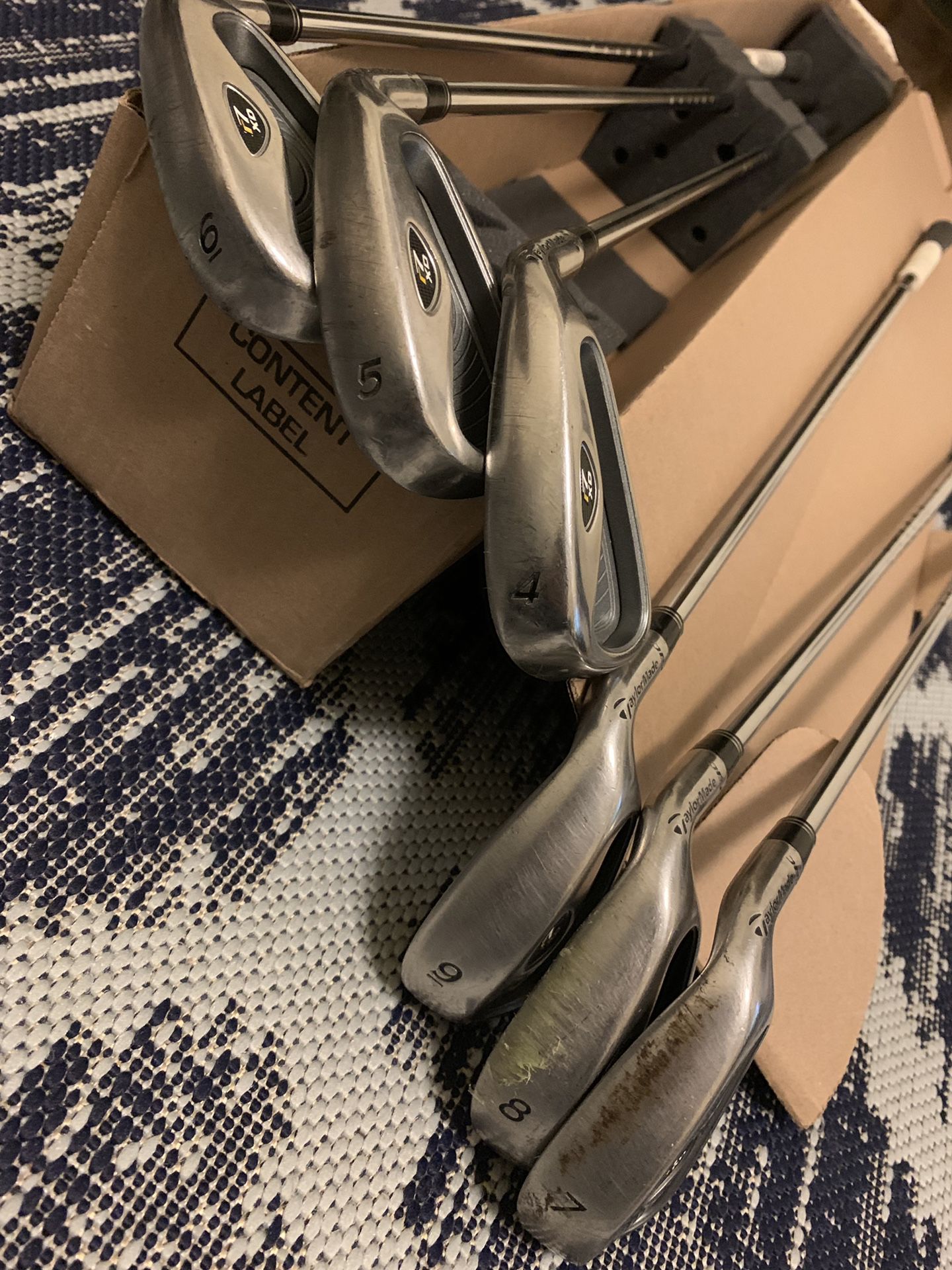 TaylorMade R7 XD iron set golf clubs 4-9