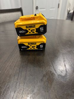dewalt 20 volt xr 5ah battery $$80 each $$