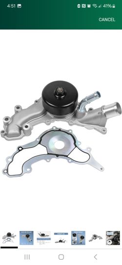 AW6169 Water Pump Kit w/Gasket (For 3.6L 3604cc) Fit For 11-20 Ch-rysler 300 /Do-dge 11-14 Avenger 1