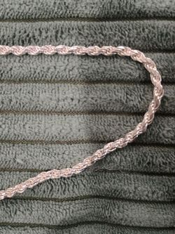 Stirling Silver 24" 3 mm Rope Necklace