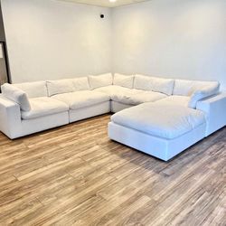 White Modular Cloud Sectional