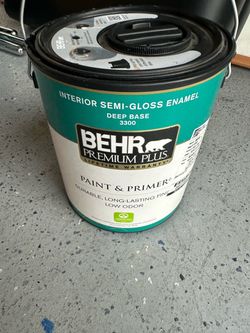 Behr Premium Plus Interior Semi-Gloss Enamel Paint Black