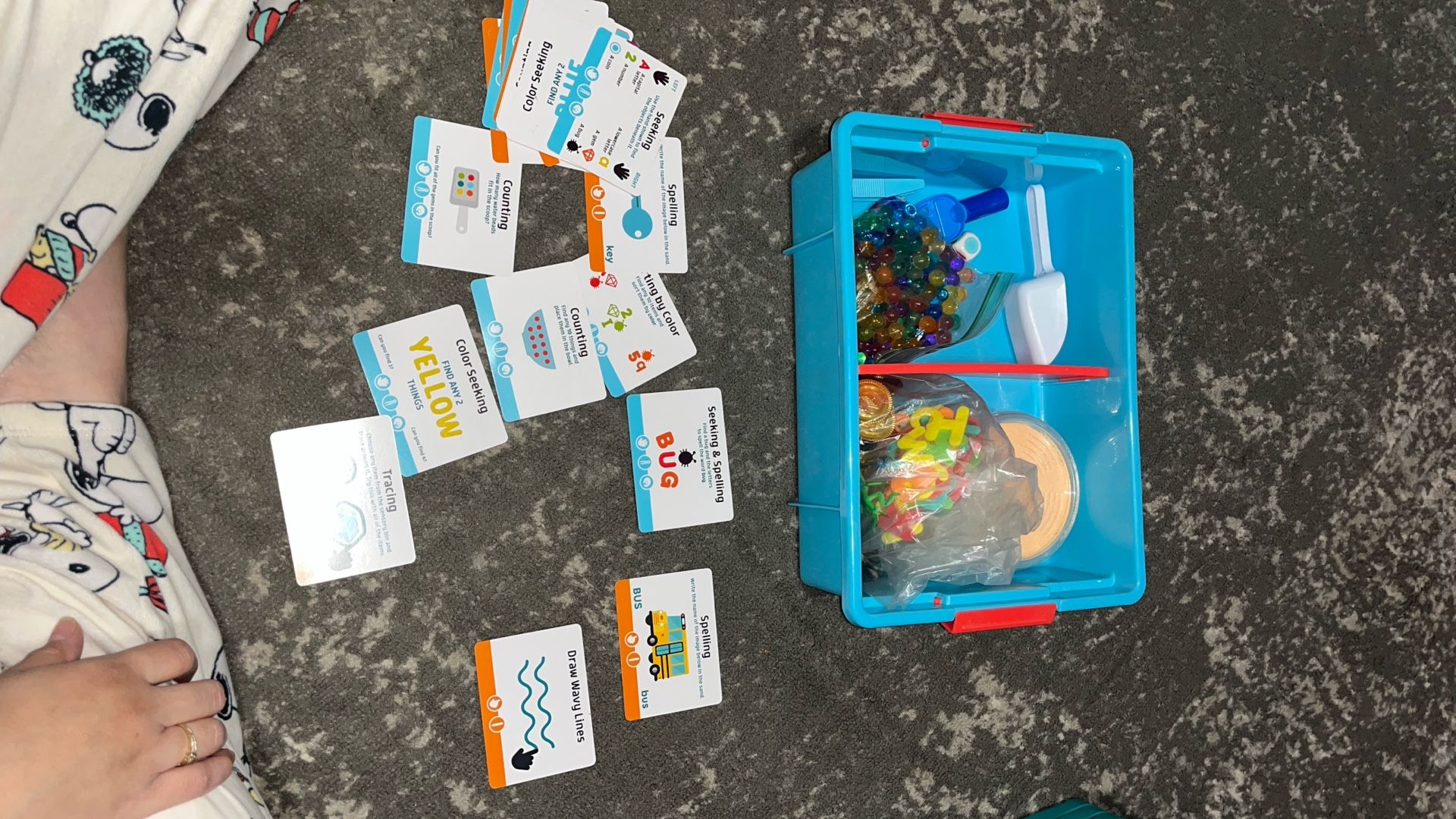 Sensory Bin Activity Set And Kinetic Sand Kit ( For All $10)