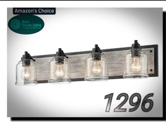 "NEW" YKLITG Vanity Lights for Bathroom Large 31.5", Farmhouse Rustic Vanity Light...