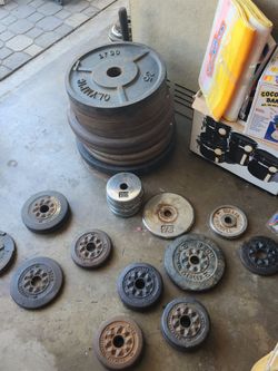 Metal plate weight or iron plate