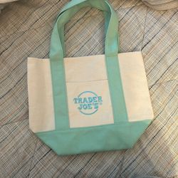 Pastel Green Trader Joes mini tote