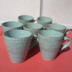 Elama Malibu Waves Coffee Cups