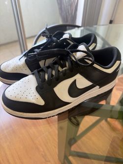 Nike Dunk Low Black White Panda Sneakers size 9M